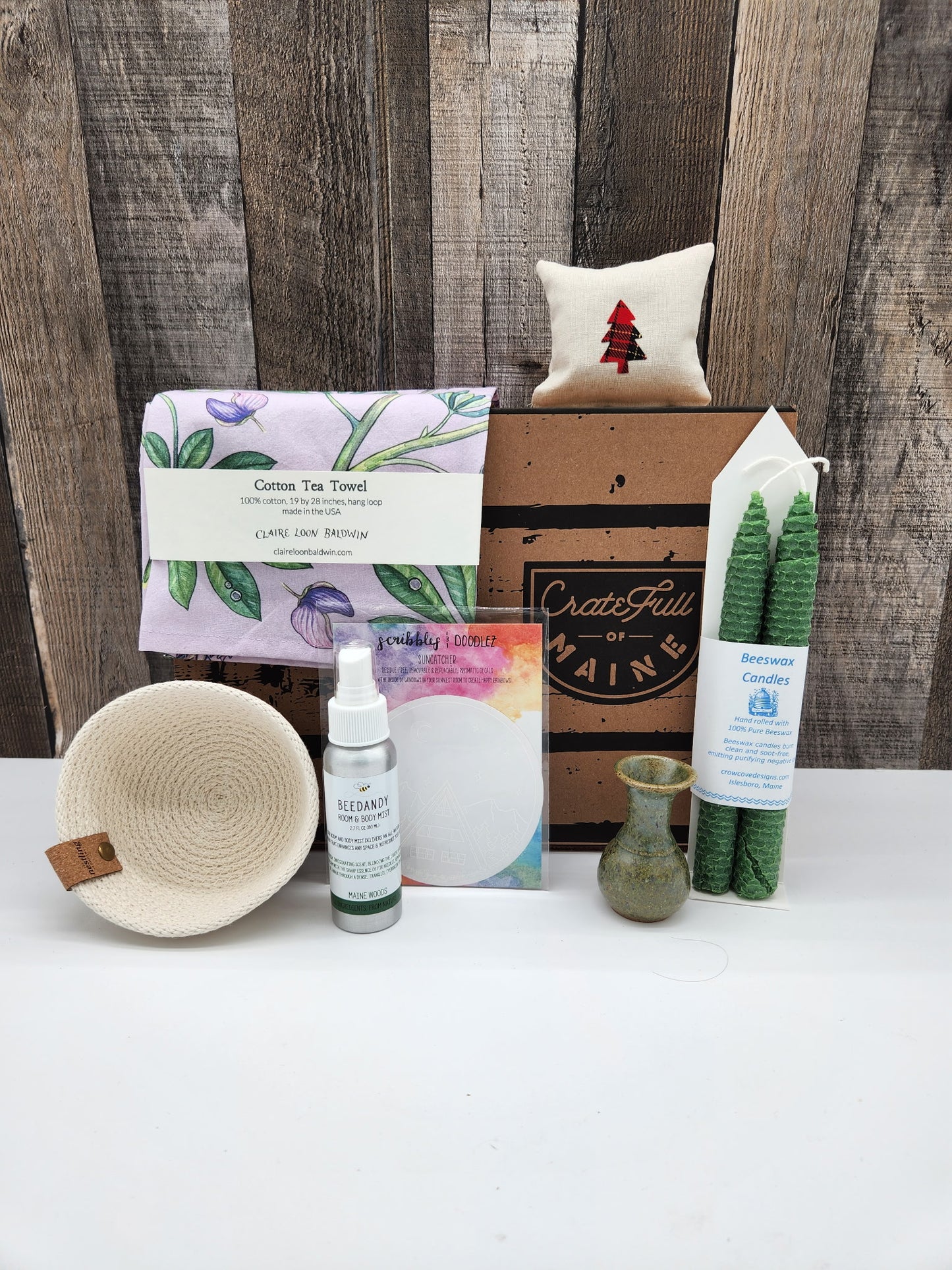 Maine Womens Business List Home Decor Gift Crate